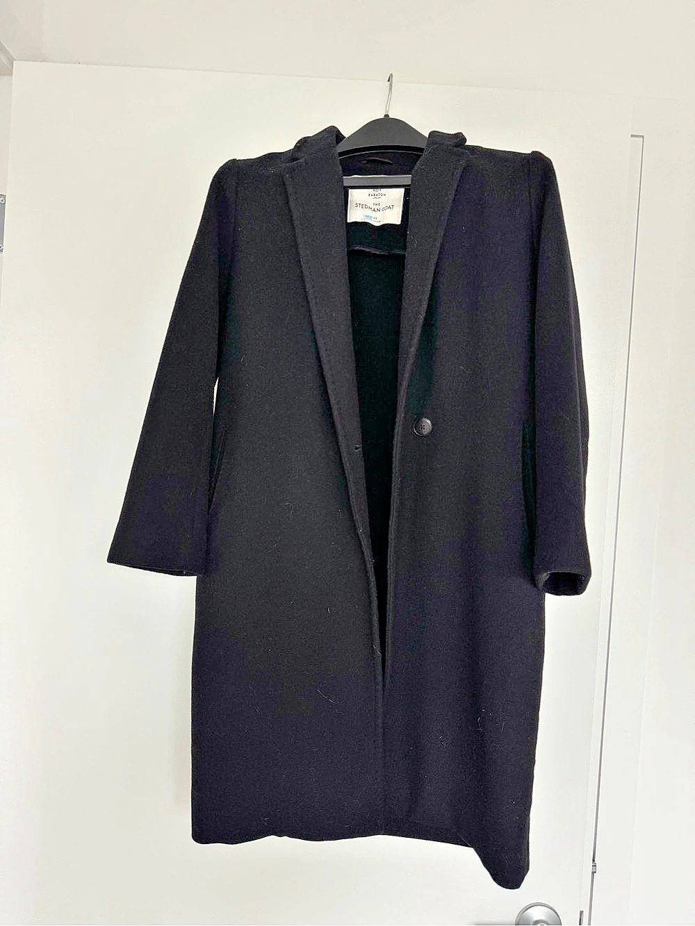 Babaton The Stedman Coat Wool Coat in Black Size XS Like New